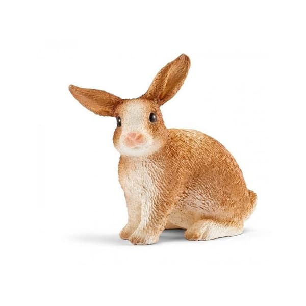 SCHLEICH Farm Rabbit Figurine 13827 - Miniatyrleksak för barn från 3 år och uppåt