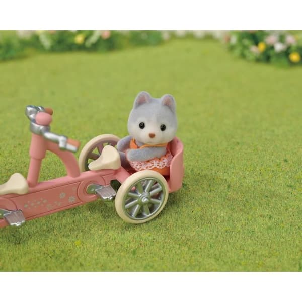 Miniatyrfigurer - SYLVANIAN FAMILIES - 5637 - De husky bröderna och systrarna och deras tandem