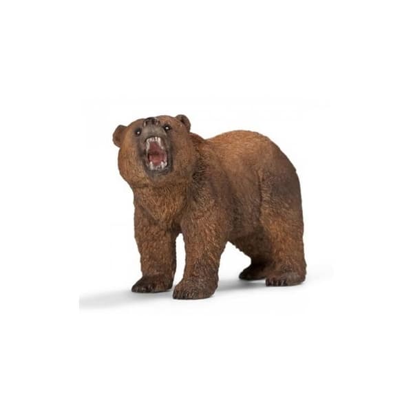 Grizzly Bear Figurine - SCHLEICH - Beige Färg - För barn från 3 år och uppåt - Inomhus