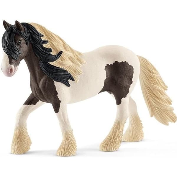 SCHLEICH statyett - Farm Tinker-hingst - full man och rikligt med halshålor