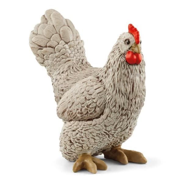 SCHLEICH Mobile Chicken Coop Box - Farm World - Med 1 tupp, 1 kyckling, 1 kyckling och ägg