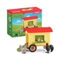 Miniatyrbild 1 av 6: SCHLEICH Mobile Chicken Coop Box - Farm World - Med 1 tupp, 1 kyckling, 1 kyckling och ägg