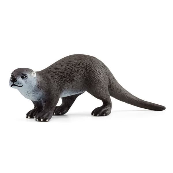 Figurin - SCHLEICH - Otter - Tjock päls - Wild Life sortiment