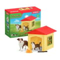 Miniatyrbild 1 av 6: Dog House Figurine, för barn från 3 år och uppåt, box set, 18,8 x 8,2 x 14,7 cm - Schleich 42573 FARM WORLD