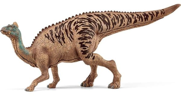 Realistisk Edmontosaurus dinosauriefigur - dinosaurie actionfigur med rörlig käk - förhistorisk varelse - leksak