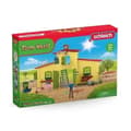 Miniatyrbild 3 av 6: Farm Animal Figurine Set med tillbehör - 92 delar Pedagogisk Farm Box Set med ko, häst, gris och
