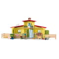 Miniatyrbild 2 av 6: Farm Animal Figurine Set med tillbehör - 92 delar Pedagogisk Farm Box Set med ko, häst, gris och