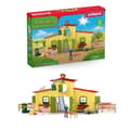 Miniatyrbild 1 av 6: Farm Animal Figurine Set med tillbehör - 92 delar Pedagogisk Farm Box Set med ko, häst, gris och