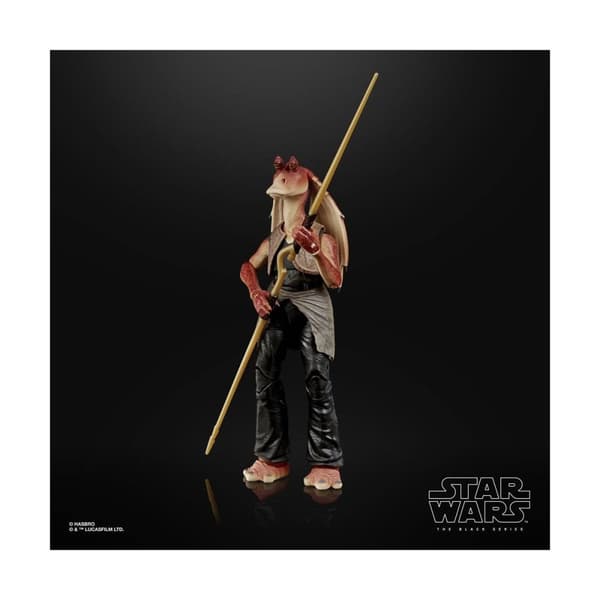 Star Wars Den svarta serien - Fantomens hot Jar Jar Binks Deluxe actionfigur 15 cm