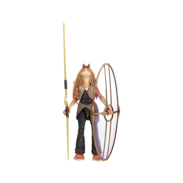 Star Wars Den svarta serien - Fantomens hot Jar Jar Binks Deluxe actionfigur 15 cm