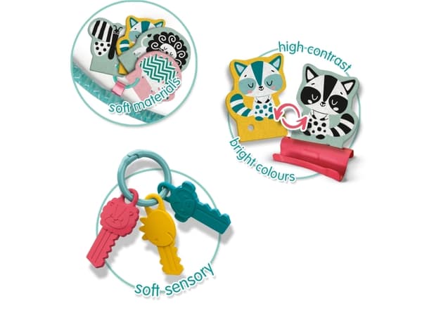SES Creative Tiny Talents Sense around activity hoop, 0,1 År, Kartong, Multifärg
