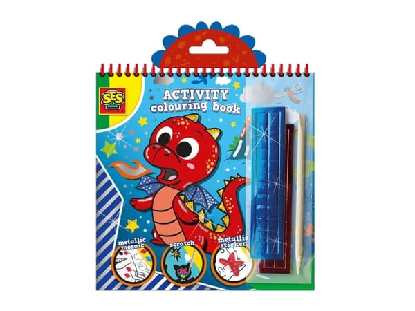SES Creative 00115, Gutt/Jente, Klistremerker inkludert, Fargebok / album