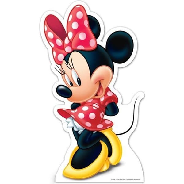 Minnie Mouse Disney kartongfigur - Höjd 100 cm - Barnrumsdekoration