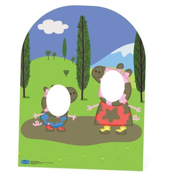 Passe Tete Peppa Pig och George kartongfigur - PEPPA PIG - Leksak - Flerfärgad - Tjej - 3 år och uppåt