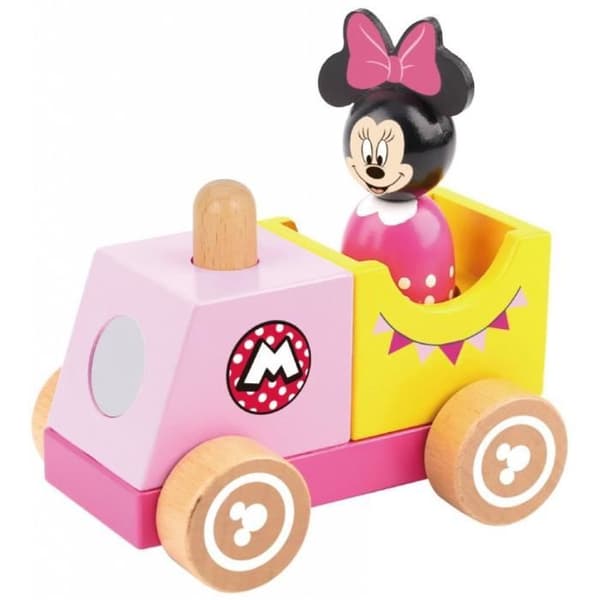 Disney modell tåg Minni Mus tjejer 12 cm trä 2 st