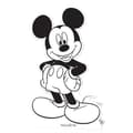 Miniatyrbild 1 av 2: Färgläggande kartongfigur - Disney - Musse Disney - Vit - Blandat - från 3 år och uppåt