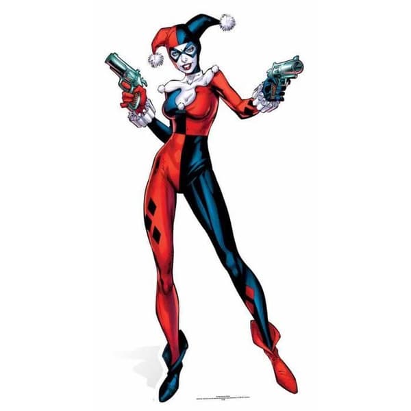 Justice League Harley Quinn kartongfigur (DC-Comics) 162 cm Flerfärgad
