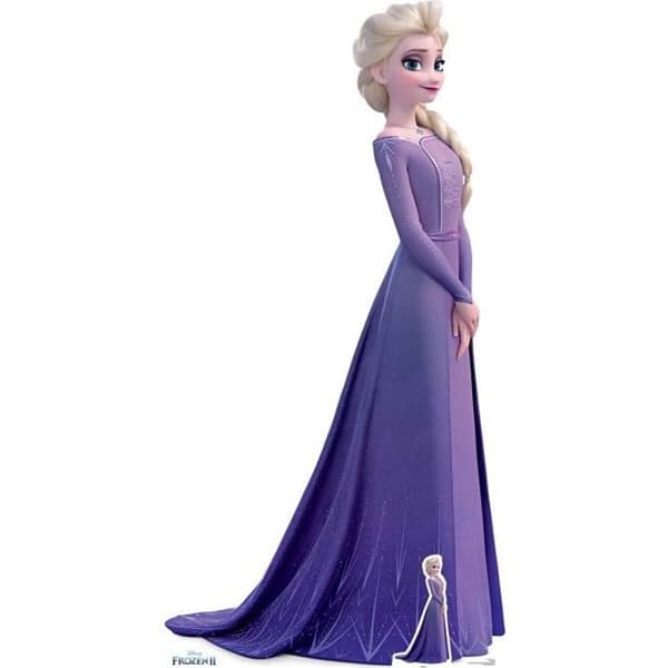 Elsa Frozen 2 kartongfigur - Disney - H 181 cm - Ultralätt