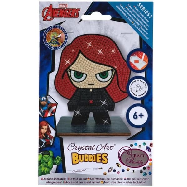 Diamantmålningssats - Black Widow-figur - 11 cm