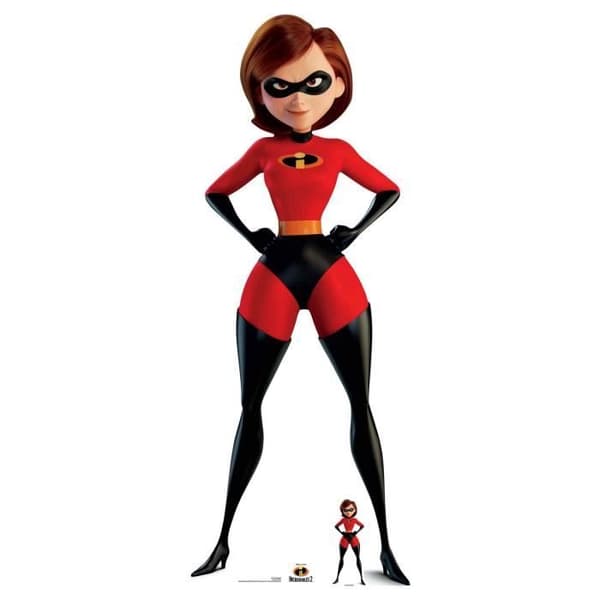 Kartongfigur - The Incredibles - Elastigirl - Repositionable - Superlätt - Bra och original