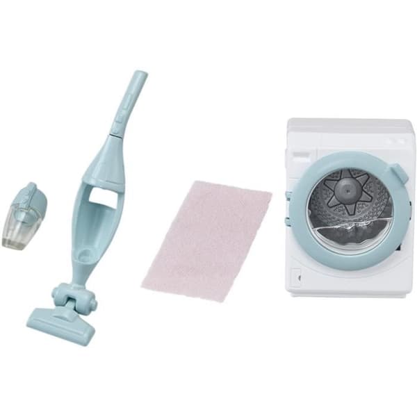 SYLVANIAN FAMILIES möbelset - Tvättmaskin och dammsugare - 5 st