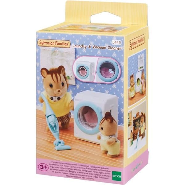 SYLVANIAN FAMILIES möbelset - Tvättmaskin och dammsugare - 5 st