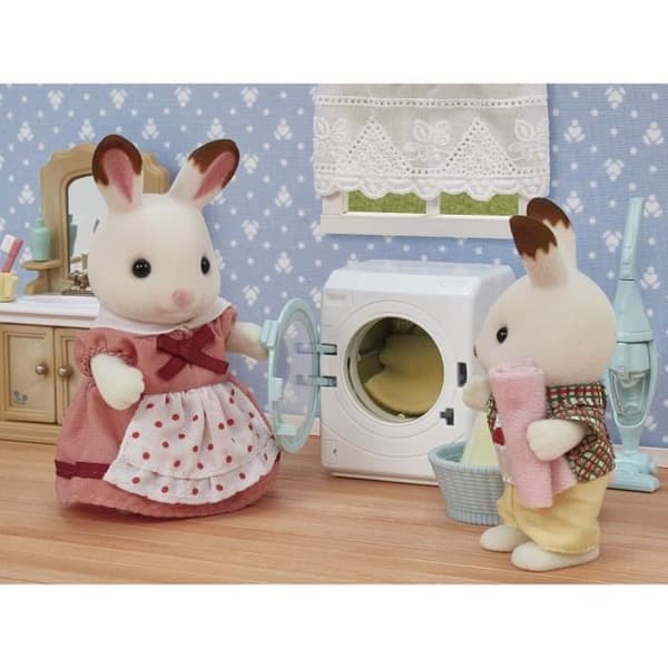 SYLVANIAN FAMILIES möbelset - Tvättmaskin och dammsugare - 5 st