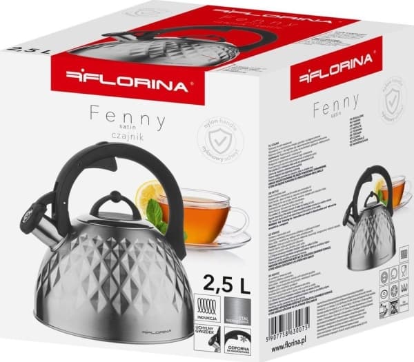 Florina Vannkoker i rustfritt stål for induksjon og gass Florina Fenny Satin 2,5 l
