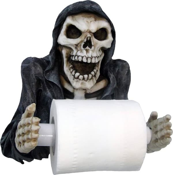 Nemesis Now Reapers Revenge Toilet Roll Holder 26cm