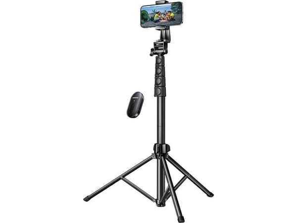 Selfie stick Ugrønn Selfie stick stativ med Bluetooth fjernkontroll LP680 1,7m
