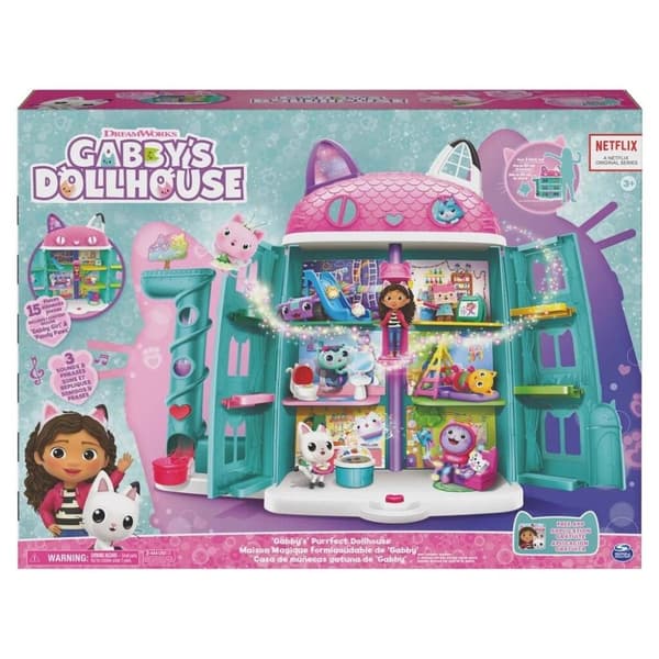 Gabby's Dollhouse Purrfect Dollhouse with 2 Toy Figures dukkehus