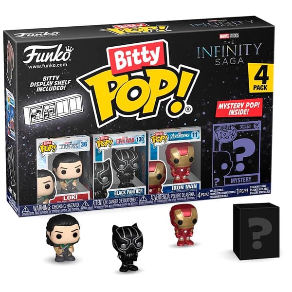 Blister 4 figures Bitty POP Marvel The Infinity Saga Loki
