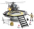 Miniatyrbild 1 av 2: World Peacekeepers 1:18 Helikopterplatta med helikopter + actionfigur