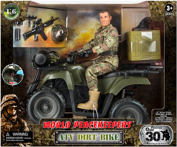 Militär ATV 1:6 m. Actionfigur 30,5cm (2024)
