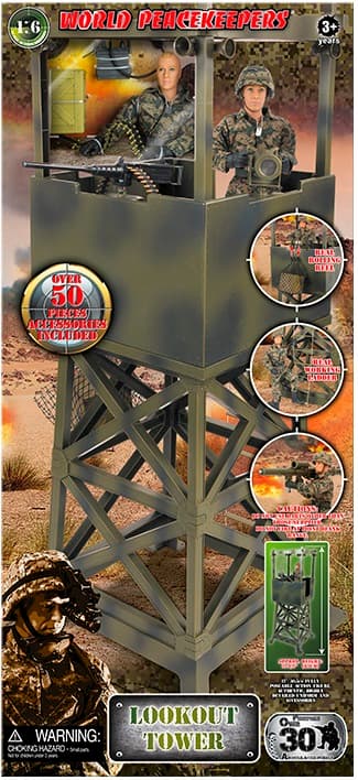 Militär Utkikstorn 1:6 m. Actionfigur 30,5cm 1:6 (2024)