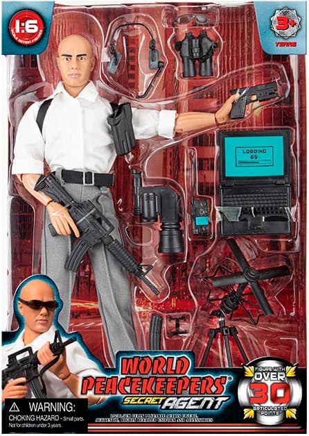 Secret Agent actionfigur 30,5cm m. tillbehör (Model A)