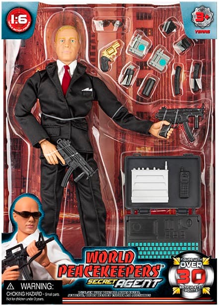 Secret Agent actionfigur 30,5cm m. tillbehör (Model B)