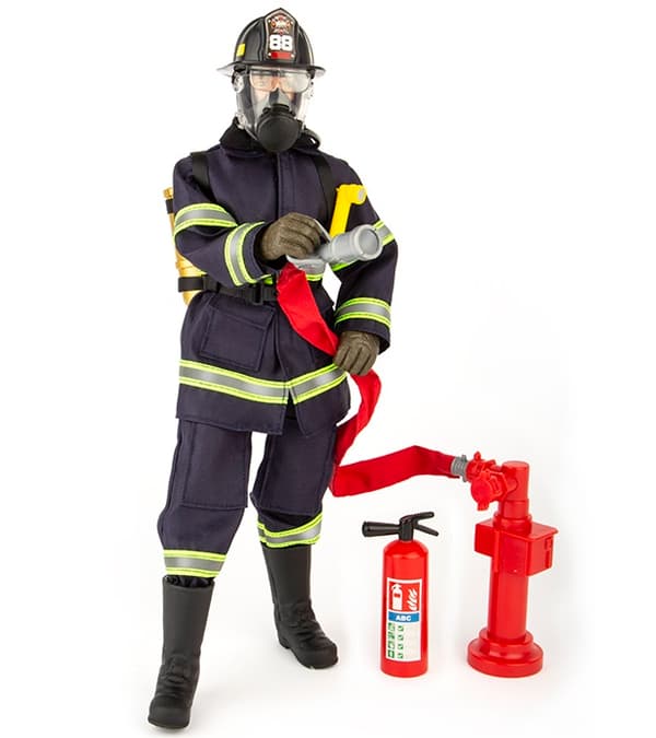 Brandmand actionfigur 30,5cm m. tillbehör (Model B)