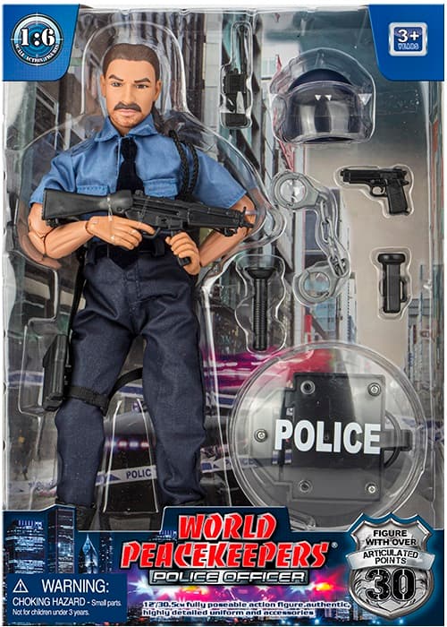 Polisman actionfigur 30,5cm m. tillbehör (Model B)