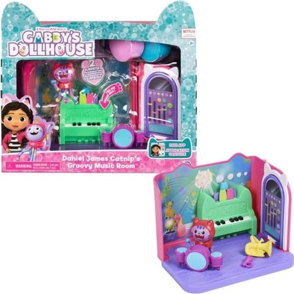 Gabby and the Magic House - DJ Meow's Music Room Deluxe Playset - 1 figur + tillbehör