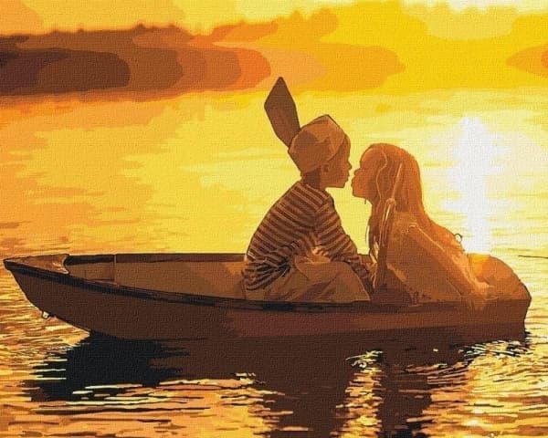 Maleri etter tall - First love 40x50cm EDUKAMP