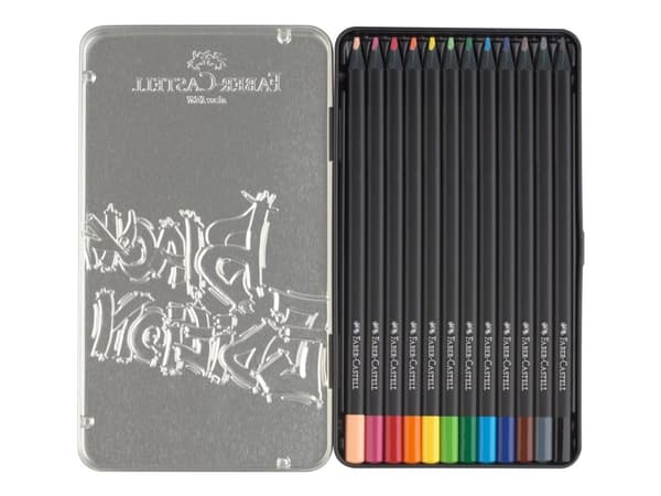 Faber-Castell Black Edition - Färgpenna - olika klara färger (paket om 12)