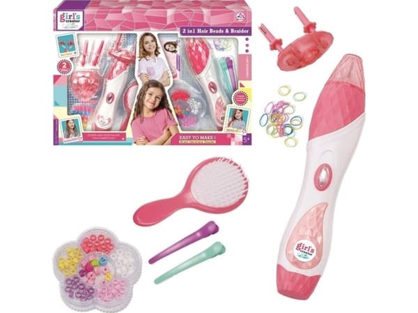 Hair braiding set 2-in-1 beads and braids 118895