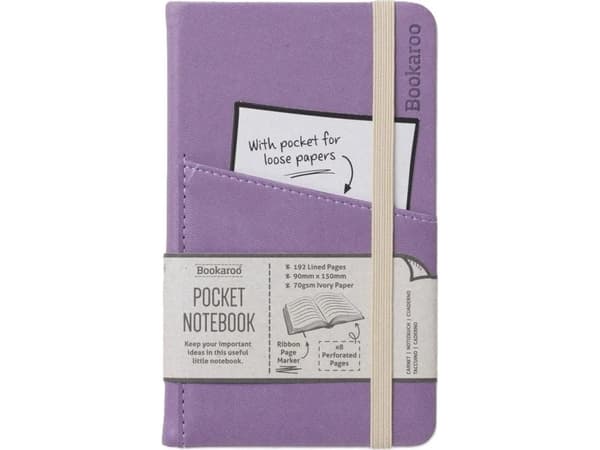 Bookaroo Notatnik Journal Pocket A6 - Jasny fiolet