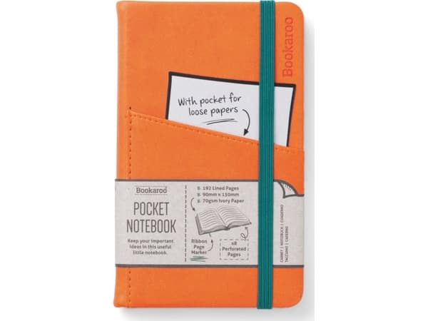 Teka Bookaroo Notatnik Journal Pocket A6 - Pomrańczowy