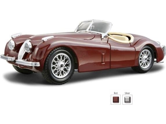 Bburago Jaguar XK 120 SE Roadster rød BBURAGO