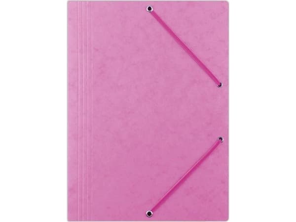 A4 folder with elastic band pink (10pcs)