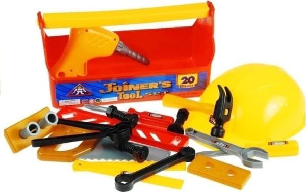 LeanToys Verktyg i en låda DIY-hjälm 20 artiklar
