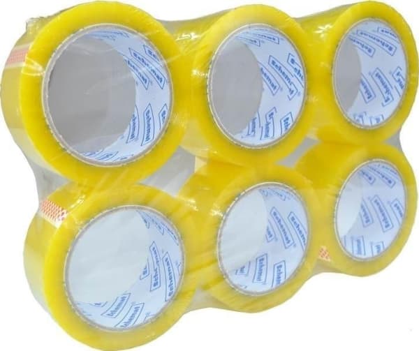 SCHEME självhäftande tejp 48mmx60m transparent (6st)
