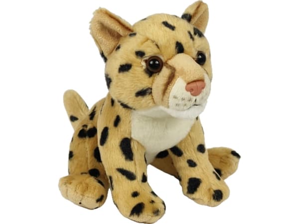 Dubi Cheetah maskotti istuva pehmo 18cm pehmeä gepardi nalle nalle halauksia